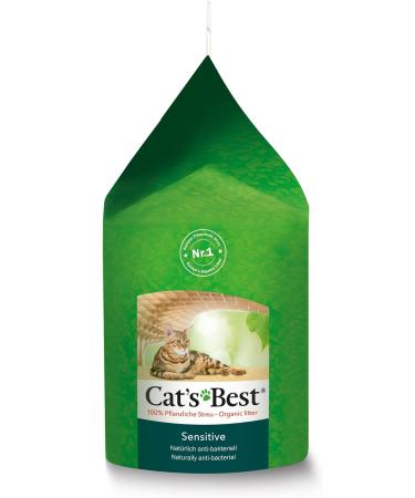 Buy Cats Best Sensitive 100% Vegetable Cat Litter | Antibacterial & Firm Clumping | Perfect for Sensitive Cats - 2.9 kg/8L - International Shipping - Buy Online on SooperMarket.com