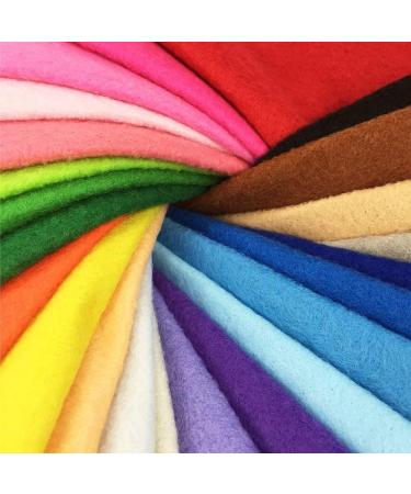Misscrafts 28pcs Felt Fabric Sheets 12 x 8 - 1.4mm Thick Soft Nonwoven Fabric - DIY Craft Patchwork Sewing Assorted Colors - Thread Bag Included - Buy Online on SooperMarket.com