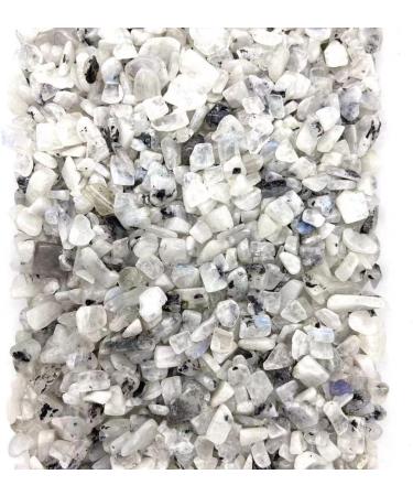 Natural Crystals and Stones 200g 8mm-15mm Natural White Moon Quartz Crystal Gravels Polishing Stone Chips with Blue Flash for Decoration kaixun - Buy Online on SooperMarket.com