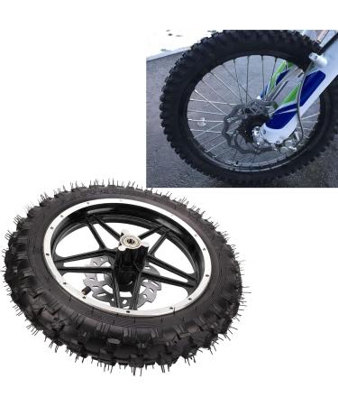 Front Wheel Tyre Durable Wear Resistant Front Wheel Assembly High Friction Rubber Metal for Off Road Vehicle - Buy Online on SooperMarket.com