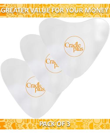 Anti Wrinkle Decollete Pad Set - Pack of 3 Reusable Silicone Pads for Women - Chest Wrinkle Prevention and Anti-Aging Mask - Buy Online on SooperMarket.com