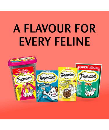 TEMPTATIONS MEATY BITES Cat Treats Adult Salmon Flavour 42.5g Pouch (7 Pack) - Buy Online on SooperMarket.com