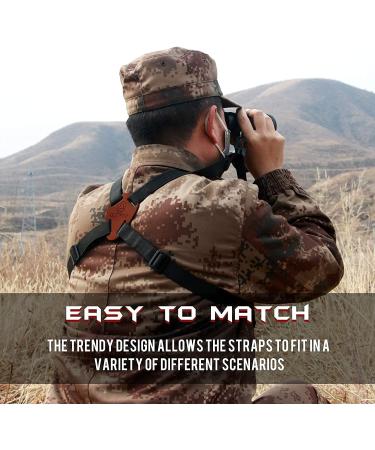 X-shaped Binocular Harness Strap for Birding, Hunting, Hiking - Lightweight & Comfortable - Buy Online on SooperMarket.com