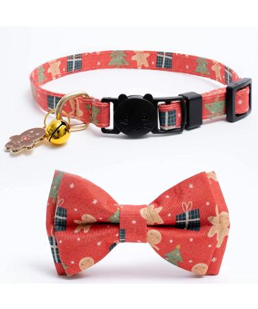 2 Pack Breakaway Christmas Cat Collars with Bow Tie - Red & Green - Buy Online on SooperMarket.com