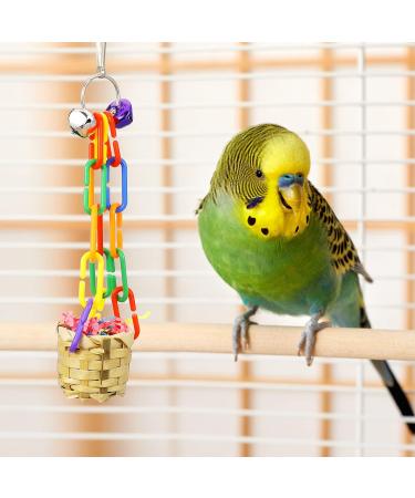 Pinenuts 4 Pack Bird Shredding Budgies Toys Parrots Chewing Hanging Foraging Toys Parrot Cage Shredder Toys Birds Cage Accessories for Small Parrots Parakeets Conures Love Birds Finches - Buy Online on SooperMarket.com