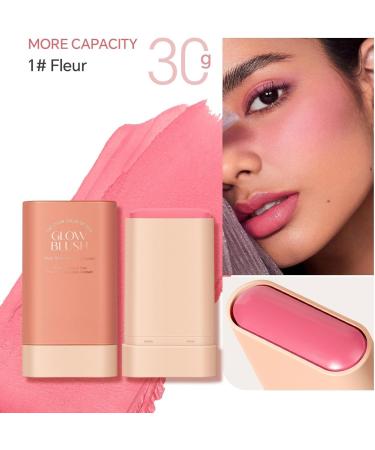 Lovelycat On the Go Makeup Blush Stick Long Lasting Natural Nude Makeup Tinted Moisture Stick Shadow Lips Cheek Waterproof Creamy Makeup Long Lasting Natural Nude Makeup for All Skin (pink) - Buy Online on SooperMarket.com