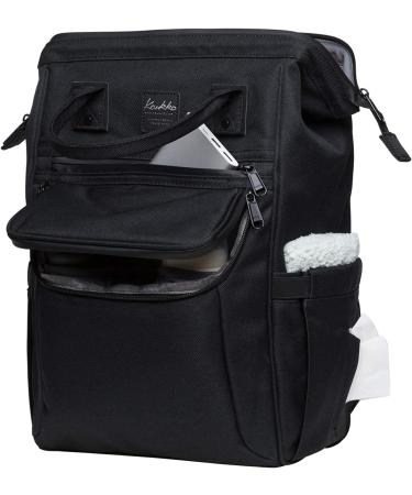 Caucko Baby Diaper Bag with Stroller Hook | Multifunctional Nylon Travel Backpack | Large Capacity | Black - Perfect for On-the-Go Parents - Buy Online on SooperMarket.com
