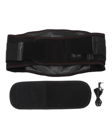 Heated back supports belly lumbar spine support 3 gears adjustable quick heating massage belt cushions for pain relief for the lumbar spine arthritis lower back