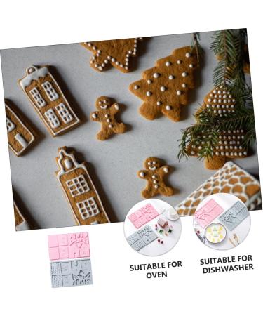 Cabilock 12 Pcs Cake Baking Tools Silicone Molds House Cookie Home Tools Christmas Cake Mold Manual Dessert - Buy Online on SooperMarket.com