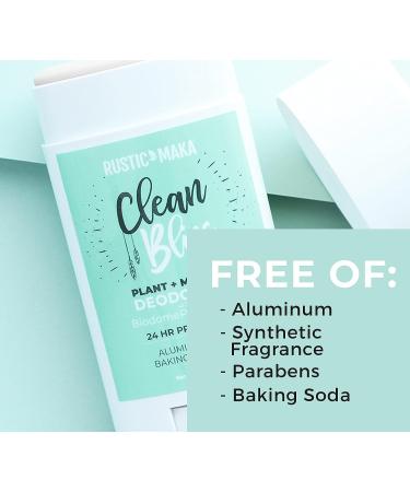 Rustic MAKA Clean Bliss Natural Deodorant | Prebiotic Formula | Vegan & Cruelty-Free | Aluminum & Paraben-Free | Odor Control for Women & Men - Buy Online on SooperMarket.com