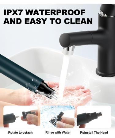 2024 Professional Nose Hair Trimmer for Men & Women - LED Display USB Rechargeable Waterproof Dual Edge Blades - Painless Grooming Tool - Buy Online on SooperMarket.com
