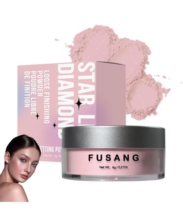 Pink Setting Powder Oil Control Makeup Powder Shimmer Loose Powder Long-lasting Makeup Setting Powder