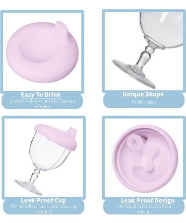 Incogneato Winey Baby Champagne Sippy Cup with Silicone Lid - Pink | Unbreakable & Dishwasher Safe for Kids - Buy Online on SooperMarket.com