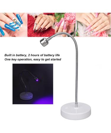 3W Small UV LED Nail Dryer | USB Gooseneck Cure Light for Gel Nails | Quick Dry Nail Extension Lamp - Buy Online on SooperMarket.com