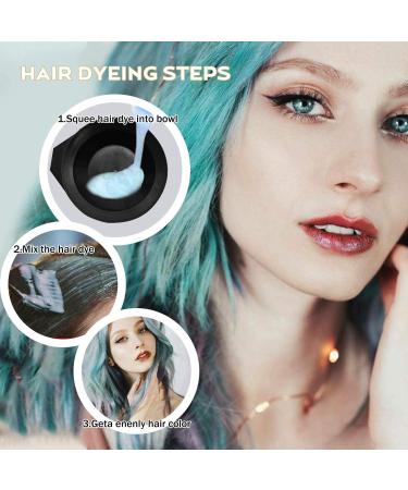 20pcs Hair Dye Kit - Professional Hair Coloring Tool Set with Bowls, Brushes, Gloves, Clips, Comb, and Disposable Shawl - Buy Online on SooperMarket.com
