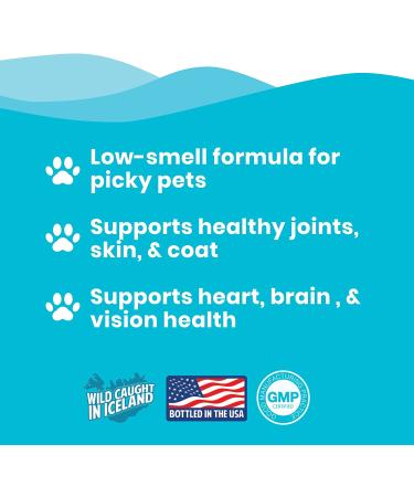 Omega 3 Fish Oil for Cats & Small Dogs | Premium Quality Pet Supplement - 2oz - Buy Online on SooperMarket.com