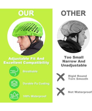 Royouzi Bicycle Helmet Cover Set - Waterproof Reflective Protection for Kids & Unisex Helmets | 2-Piece Rain Gear - Buy Online on SooperMarket.com