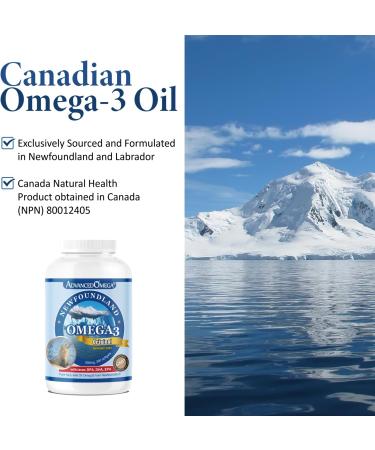 ADVANCED OMEGA Seal Oil 500mg (300 Softgels) Canadian Newfoundland Harp Seal Omega-3 Supplement Non-GMO Gluten-free Soy-free and Dairy-free Made in Canada - Buy Online on SooperMarket.com