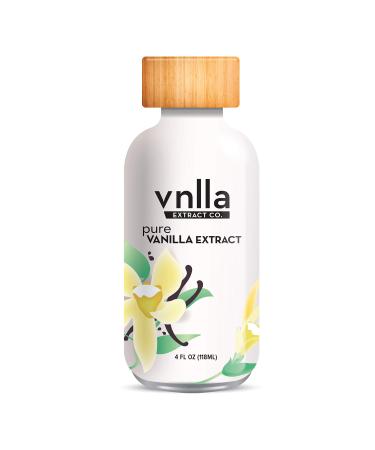 All Natural Pure Vanilla Extract 4oz - vnlla Extract Co. - Sustainably Sourced from Madagascar | No Artificial Flavors, Colors or Added Sugar | Perfect for Baking Cake, Cookies, And Bread. 4 Fl Oz (Pack of 1)