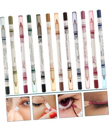 Angoily 12 Eyeliner Pencil Eye Shadow Eye Liner Pencils Makeup Eyeliner Cosmetic Pencils Set Flash Clothing - Buy Online on SooperMarket.com