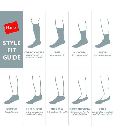 Hanes Women's Performance Cool Compression No Show Socks 6 Pair Pack - Grey/Purple/Pink Design - Buy Online on SooperMarket.com