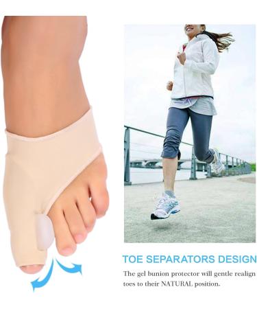Bunion Corrector and Toe Straightener - Orthopedic Treatment for Hallux Valgus - Gel Silicone Nude - Buy Online on SooperMarket.com