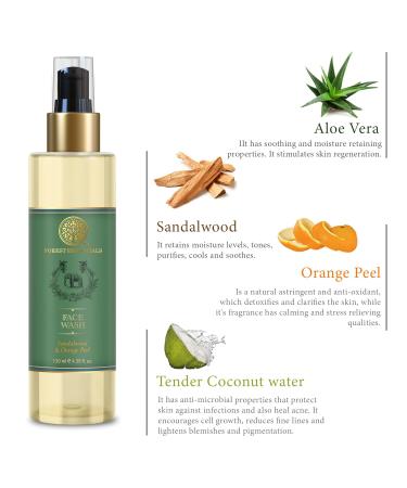 Forest Essentials Facial Cleanser Sandalwood & Orange Peel - 130ml | Best Face Wash for Glowing Skin - International Shipping Available - Buy Online on SooperMarket.com