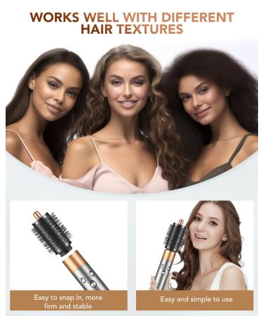 Upgrade Large Round Volumizing Brush for Dyson Airwrap HS01/HS05 | Smooth & Curly Styling Attachment - Buy Online on SooperMarket.com