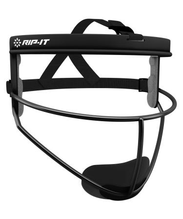 RIP -IT Defense Softball Field's Mask - Light safe fit offers maximum protection and comfort - does not hinder the view - Power -friendly black adult