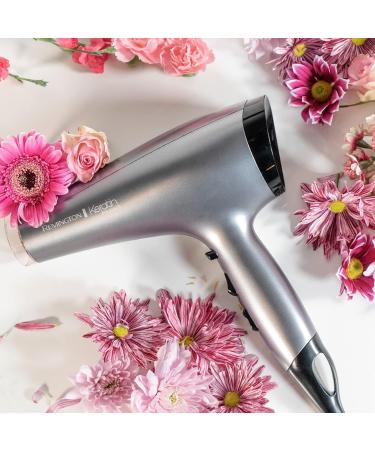 Remington Keratin Protect Ionic Hair Dryer with Keratin & Almond Oil - 2 Concentrators + Diffuser | 2200W AC8008 - Buy Online on SooperMarket.com