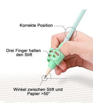 Buy Bozily 12-Piece Ergonomic Pencil Handles - Perfect Pen Holders for Kids & Adults | Improve Handwriting - Buy Online on SooperMarket.com