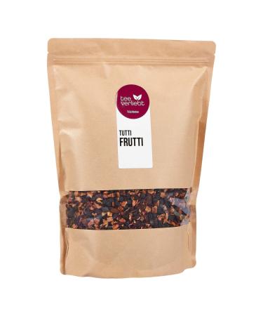 FRUTEG Loser Fruit Tea Tutti i Frutti 1000 g | Fruit Tea Loose - Finest Leaf Quality | Tasty Composition of Tea Mix with Wild Berries and Apricot Flavor | Tea Loose 1 kg