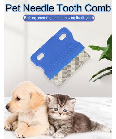 Flea Comb for Dogs and Cats - Stainless Steel Fine Tooth Grooming Tool for Tear Stains, Fleas, Lice - Pet Grooming Comb - Buy Online on SooperMarket.com