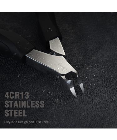 TOMEEM Professional Toenail Clipper - Sharp Curved Blade for Thick & Ingrown Nails | Podiatrist Toe Nail Cutter for Men, Women & Seniors (Matte Black) - Buy Online on SooperMarket.com