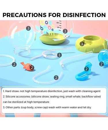 Tictoyo Whale Squirt Drinking Cup - 2023 New Cute Whale Spray Water Cup | BPA Free Leak Proof Straw Sippy Cup for Kids | Non Spill Water Bottle with Weighted Straw | 220ml/Green - Buy Online on SooperMarket.com