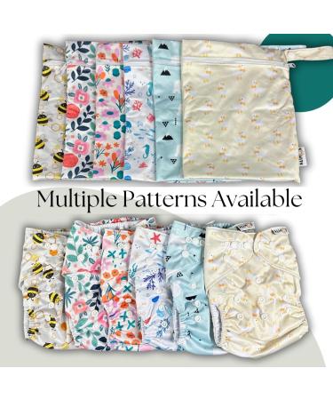 Alimos Swim Nappy & Waterproof Bag | Washable & Reusable for Happy Baby | UK Brand Bee | 0-3 Years - Buy Online on SooperMarket.com