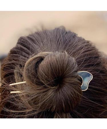 RTRTGS 4 Pieces U-shaped Hair Pins Hairpin Stick French Style U-shaped Hair Clips U-shaped Headdress Hairpins Fork for Women Girls Hair Styling Accessories - 4 Types - Buy Online on SooperMarket.com