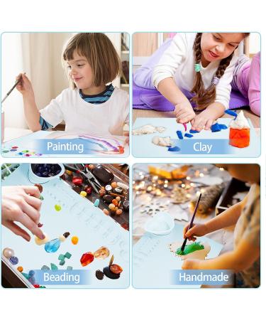 PJOETYONE 17PCS Silicone Craft Mat Set for Resin Casting and DIY Creations | Heat Resistant Blue Silicone Painting Mat for Art Clay - Buy Online on SooperMarket.com