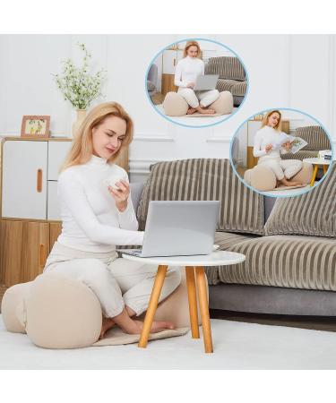 Inflatable Large Meditation Cushion - Washable Cover - Floor Pillow for Yoga & Meditation - Ideal Seating for Adults - Buy Online on SooperMarket.com