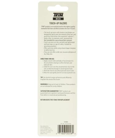 Trim Touch Up Razors - Pack of 2 (1 Count) | Effortless Grooming | International Shipping Available - Buy Online on SooperMarket.com