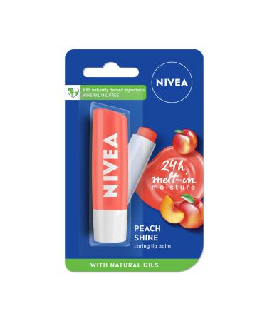 Nivea Lip Balm - Fruity Shine PEACH -Pack of 1