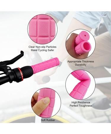 Pink Tassel Streamers Bike Handle Grips for Kids | Non-Slip Bicycle Handlebar Cover for Mountain Bike & Scooters | Cycling Replacement Parts - Buy Online on SooperMarket.com