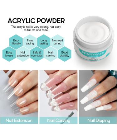 PEACECOLOR Nail Kit Complete Nail Kit Clear Nail Kit Professional Nail Set PB01-001 - Buy Online on SooperMarket.com