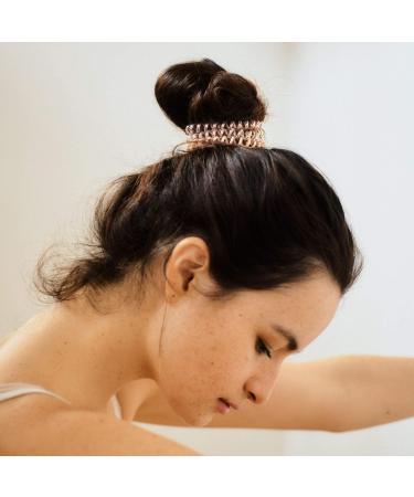 Goomee Original Peach Paradise Hair Ties - Pack of 4 | Markless, Strong Grip, Water Resistant, Headache-free - Buy Online on SooperMarket.com