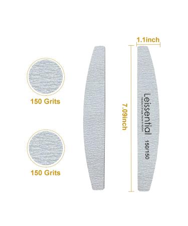 Professional Nail Files and Buffer Set - 10 Pack 150/150 Grit Double Sided Washable Manicure Tools - Buy Online on SooperMarket.com