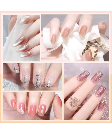 Morovan Acrylic Nail Kit with 12 Glitter Powder Set - Professional Monomer & Liquid Set for French Nail Tips - Practice Hand & Brushes for DIY Nail Art - Buy Online on SooperMarket.com