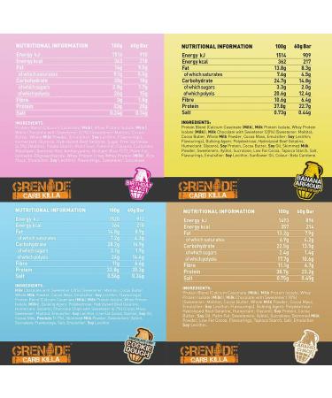 Grenade Carb Killa Selection Box High Protein and Low Carb Bar 12 x 60 g - Buy Online on SooperMarket.com
