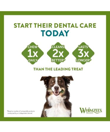 WHIMZEES Wellness Toothbrush Dog Chews for Medium Breeds - 30 Piece Month Box - Buy Online on SooperMarket.com