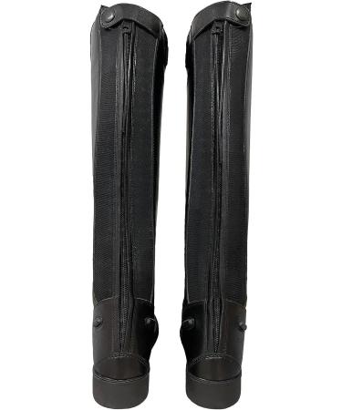 BasEQ Womens Suzi Synthetic Tall Field Boots - Size 10 in Black | One Stop Equine Shop - Buy Online on SooperMarket.com