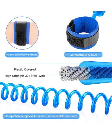 Hooyyene Anti Lost Wrist Link for Toddlers - Safety Toddler Leash for Kids - Children's Wristband for Outdoor Family Travel (Blue 8.2ft) - Buy Online on SooperMarket.com